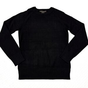 French Connection Black Crew Neck Long Sleeve Sweater Size M